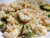 Risotto zucchine e gamberi