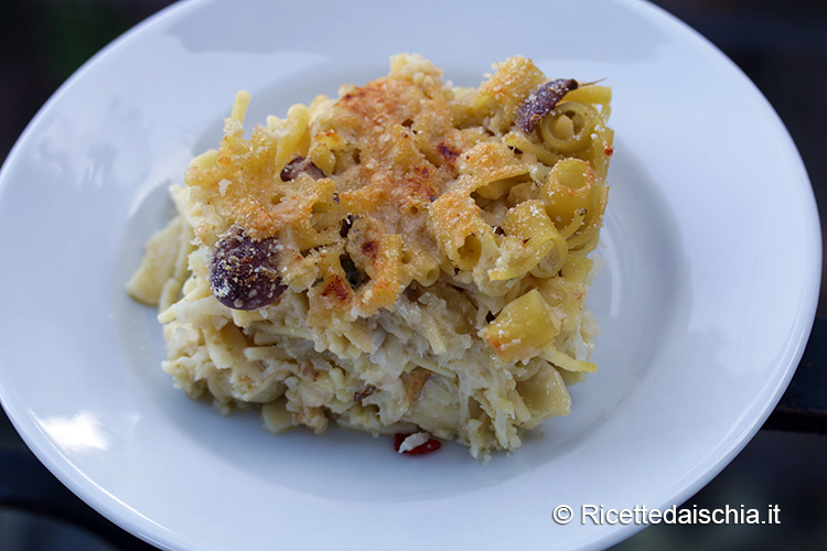 Pasta e cavolfiore al forno con la scamorza