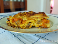 Lasagna con zucca e salsicce