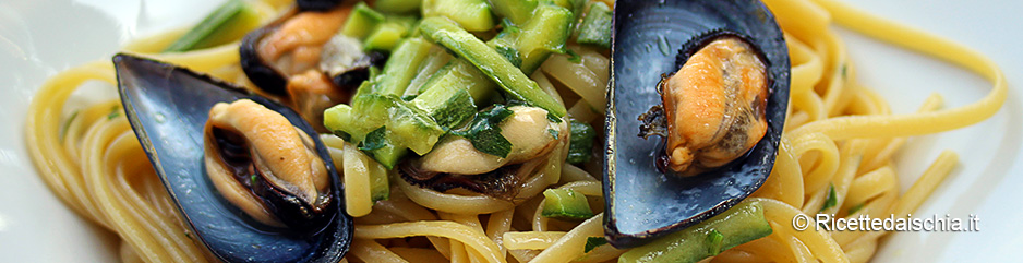 Linguine cozze e zucchine