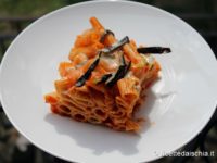 Tortiglioni al forno con melanzane e mozzarella