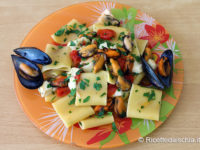 Paccheri cozze e provola